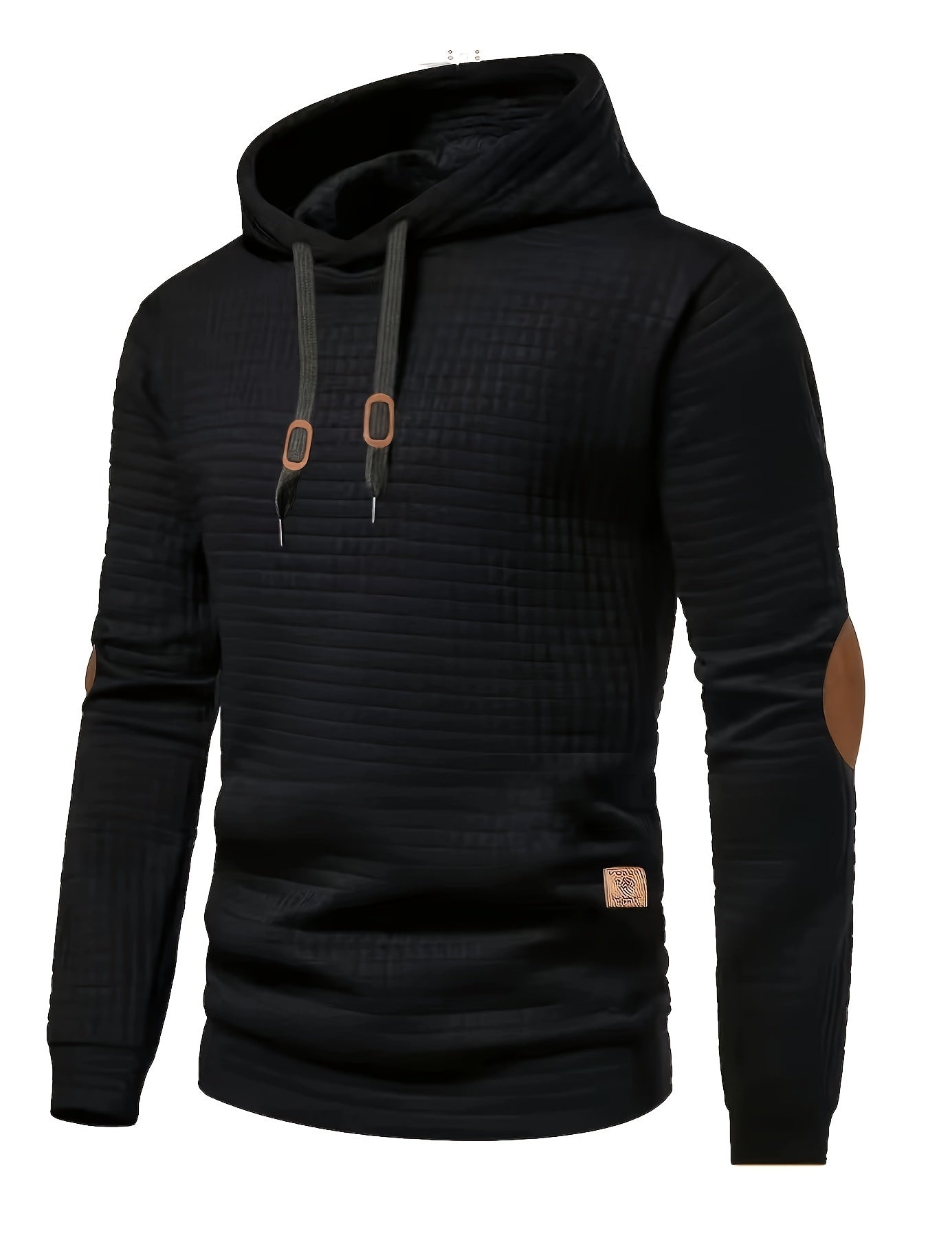 Men's Textured Waffle Hoodie - YZ8M3N5