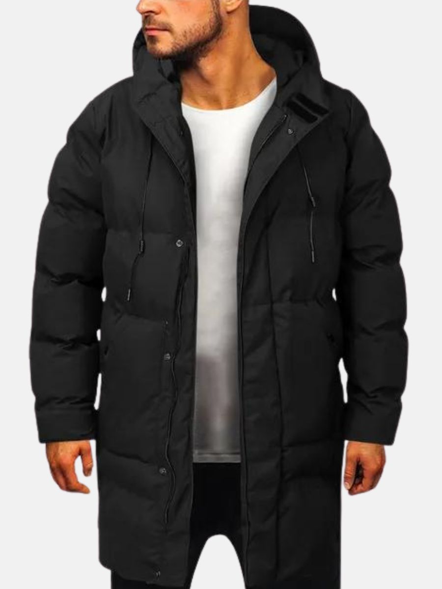 Men's Extended Waterproof Winter Coat with Hood 9J2K5N