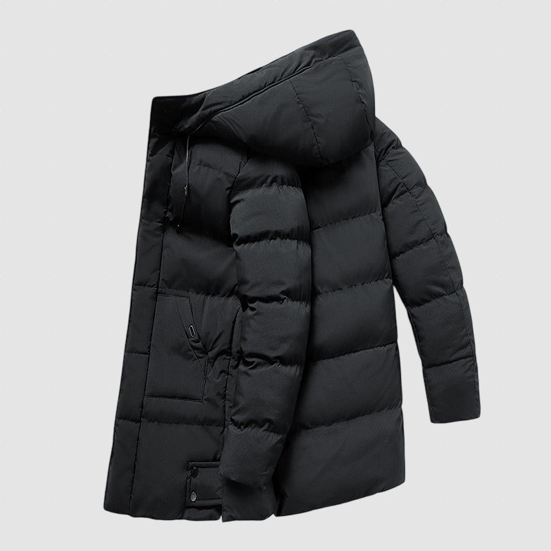 Men’s Long Down Puffer Coat for Winter