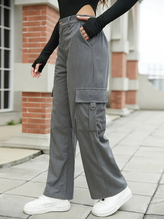 Cargo Pants with Flap Pockets