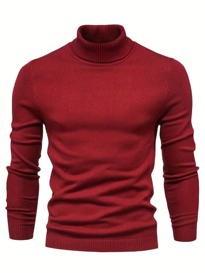 Men's Turtleneck Sweater in Wool A5B6C7D8