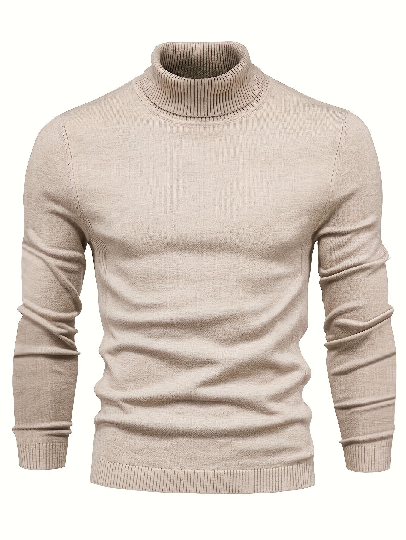 Men's Turtleneck Sweater in Wool A5B6C7D8