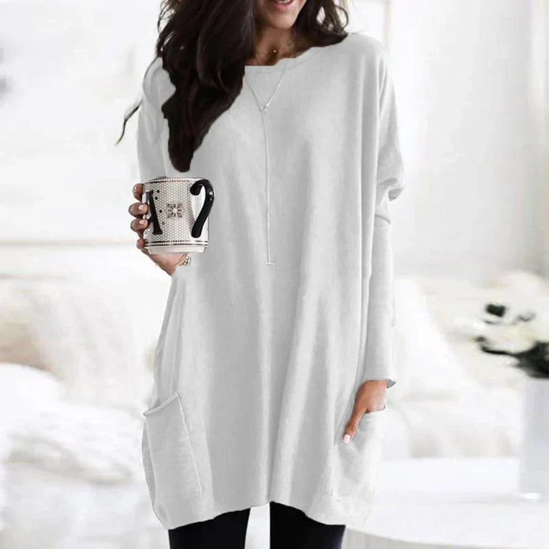 Women's Cotton Knit Jumper Dress for Winter