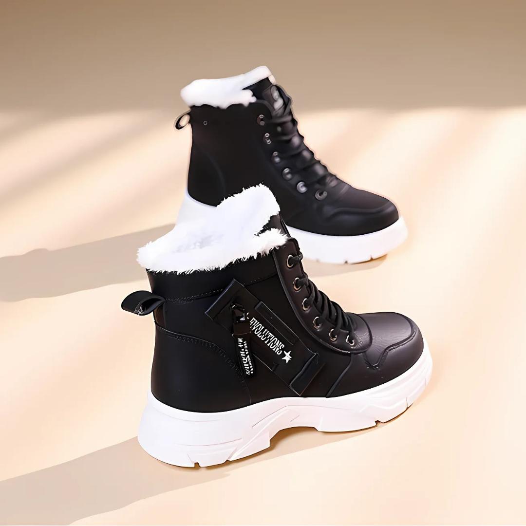 Women’s Leather Lined Ankle Boots for Winter