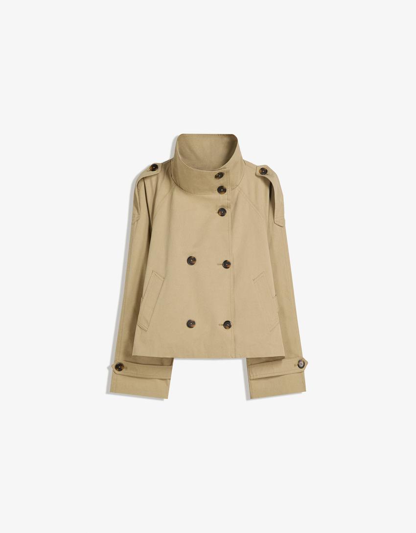 Women’s Cotton Trench Coat for Winter