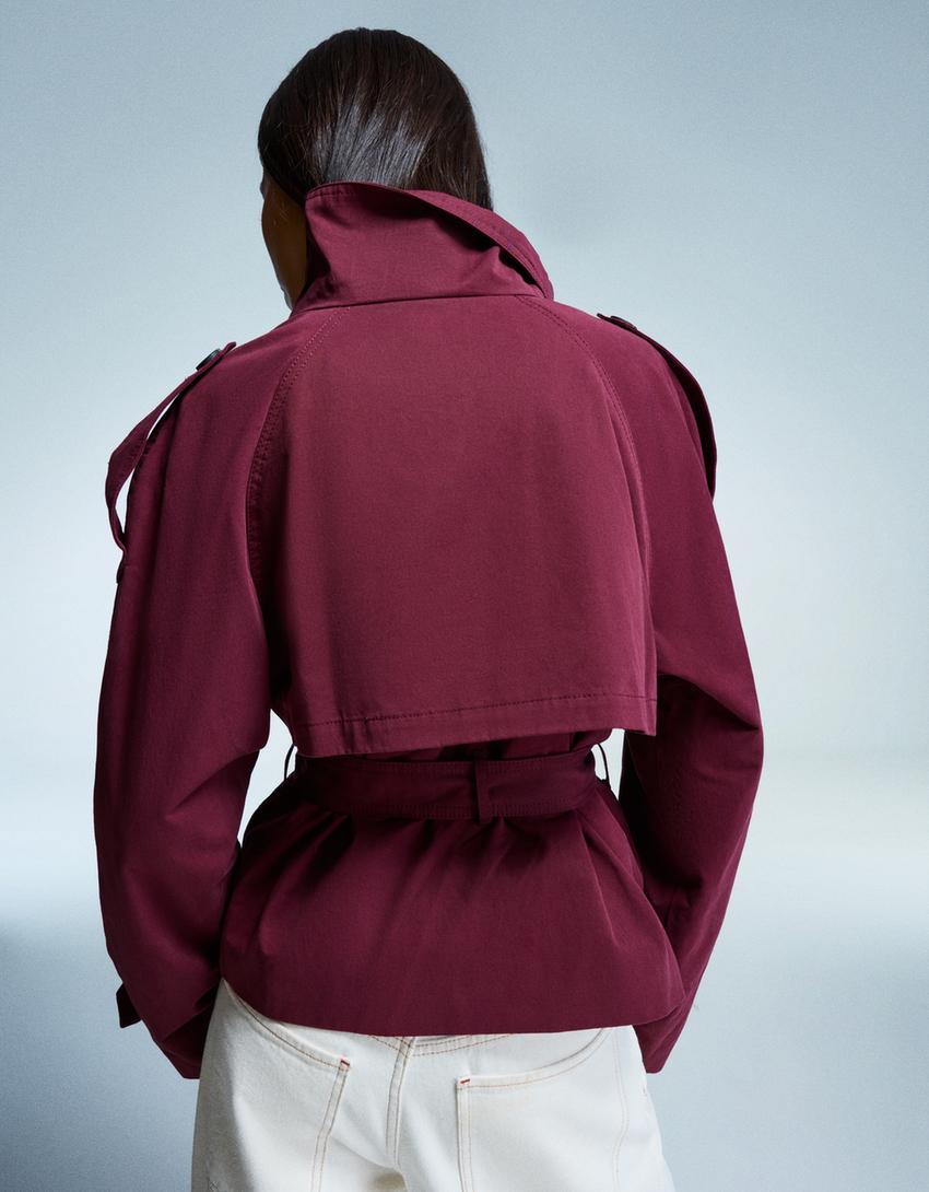 Women’s Cotton Trench Coat for Winter