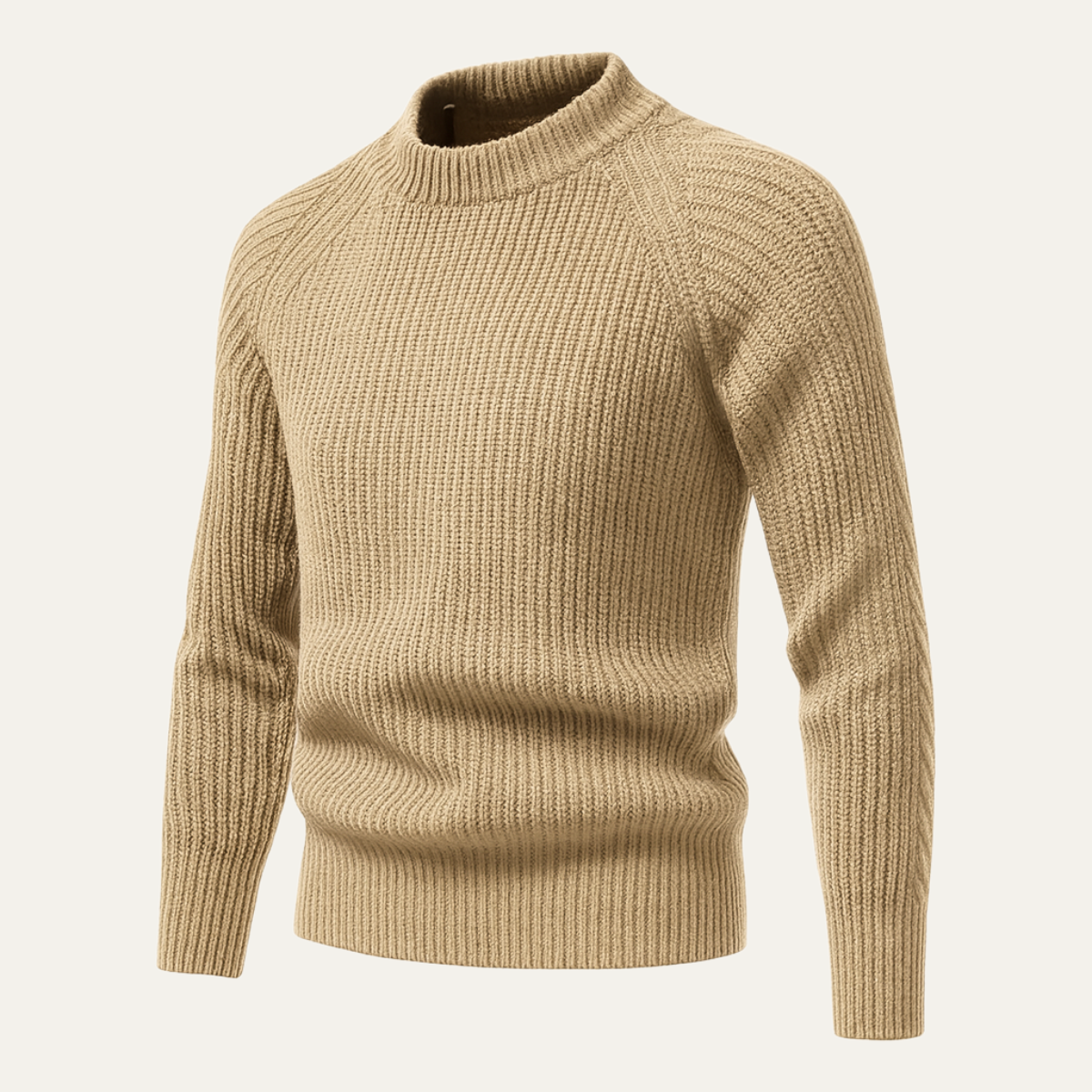 Men’s Wool Crew Neck Knit Jumper for Winter