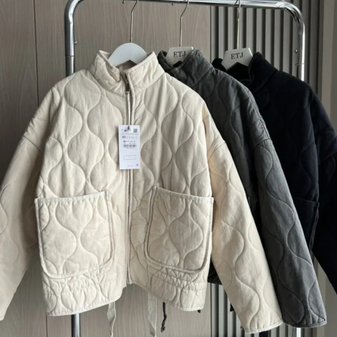 Women’s Cotton Quilted Jacket for Winter Everyday Wear
