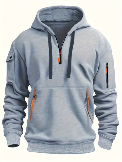 Men's Sturdy Outdoor Zip Hoodie 4X8J3M