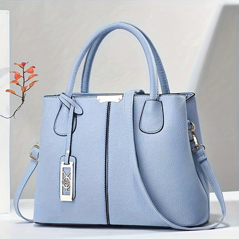 Leather Tote Handbag for Winter