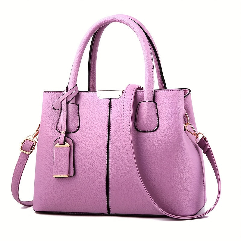 Leather Tote Handbag for Winter