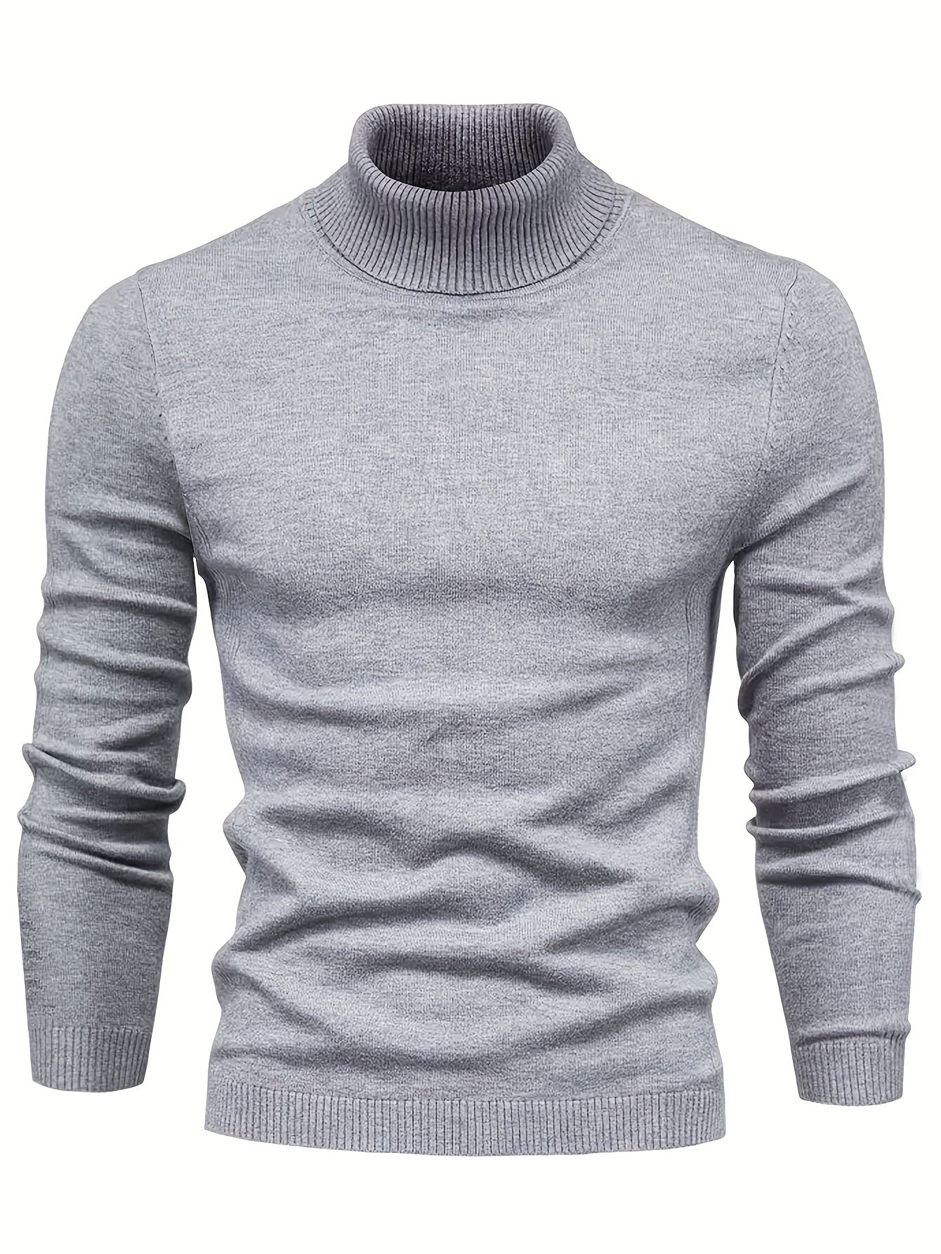 Men's Turtleneck Sweater in Wool A5B6C7D8