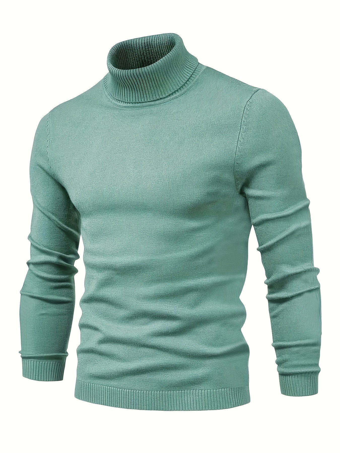 Men's Turtleneck Sweater in Wool A5B6C7D8