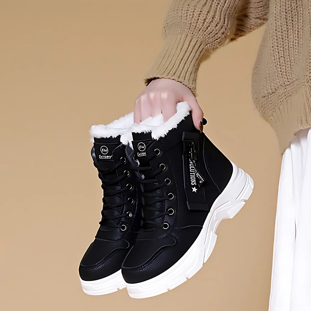 Women’s Leather Lined Ankle Boots for Winter