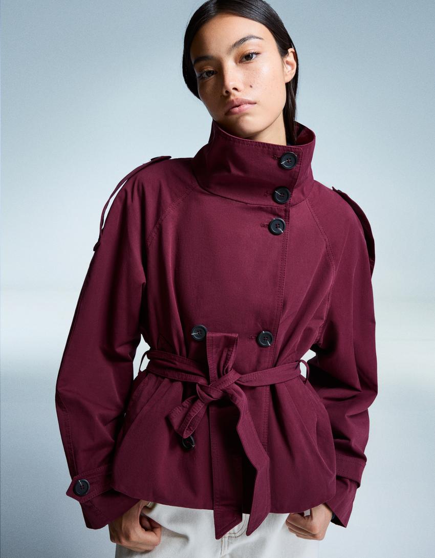 Women’s Cotton Trench Coat for Winter
