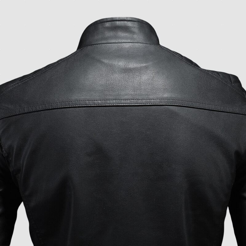 Men’s Lightweight Leather Jacket | Casual Leather Outerwear for Autumn