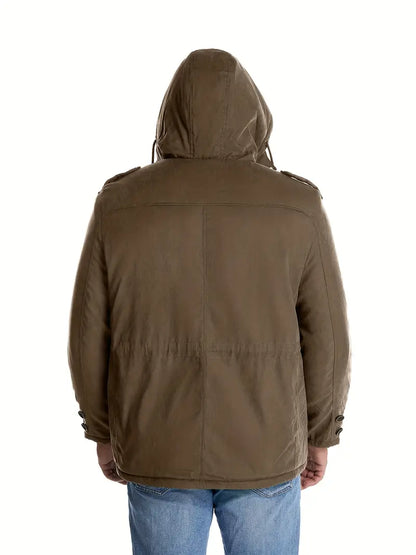 Men's Warm Waterproof Winter Jacket with Fleece Lining 9B3K7R1X2