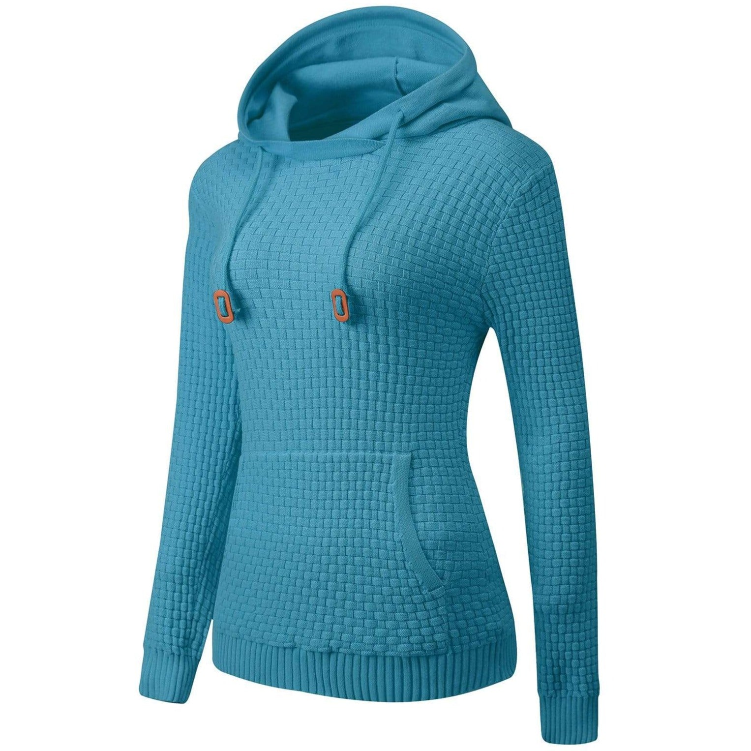 Women’s Knitted Hoodie Cotton Blend Warm Winter Jumper