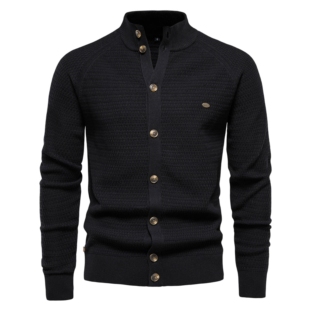 Men’s Merino Wool Buttoned Cardigan for Winter