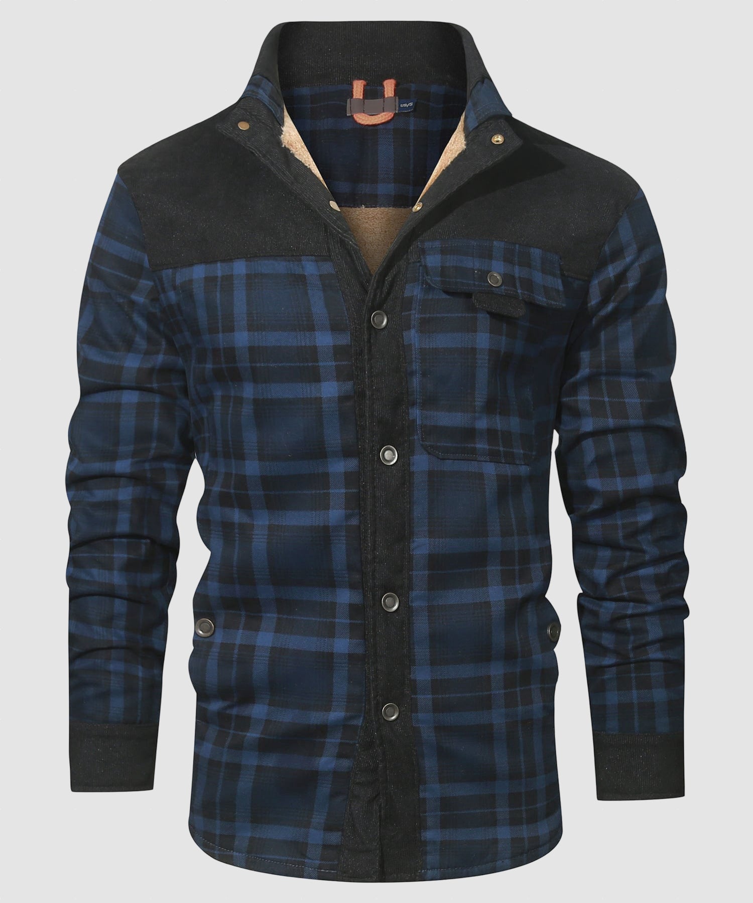 Men’s Fleece Lined Shirt Jacket for Winter