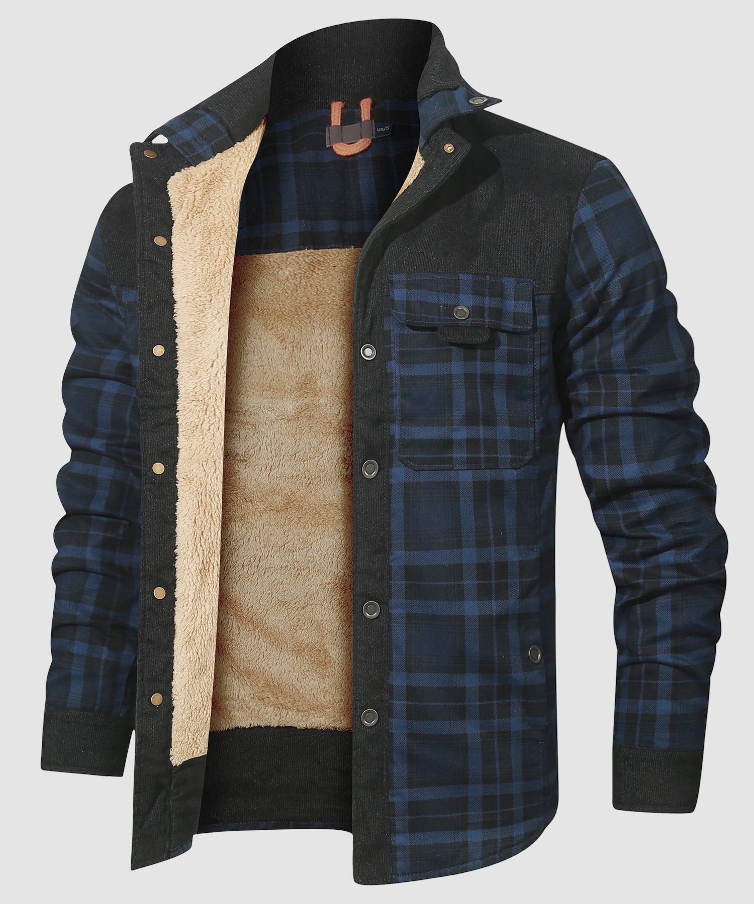 Men’s Fleece Lined Shirt Jacket for Winter