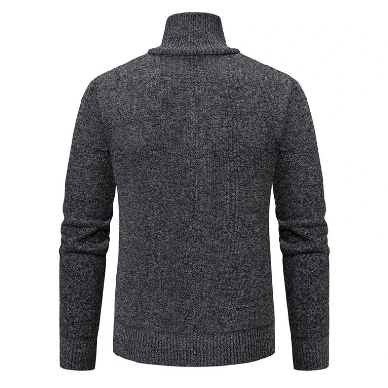 Men’s Merino Wool Half Zip Knit Jumper for Winter