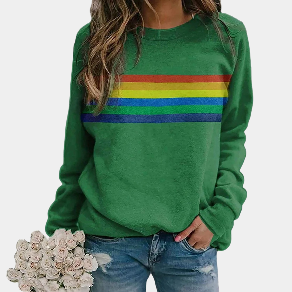 Women’s Cotton Fleece Crewneck Sweatshirt for Winter