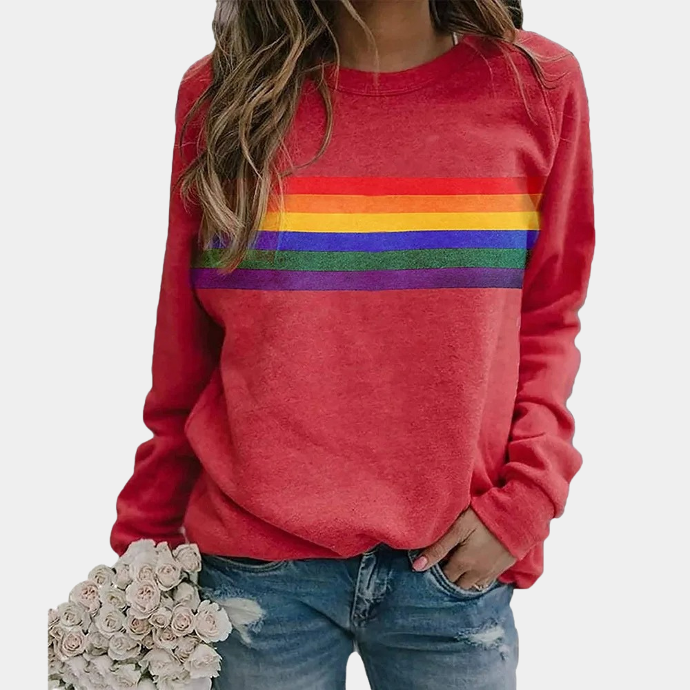 Women’s Cotton Fleece Crewneck Sweatshirt for Winter