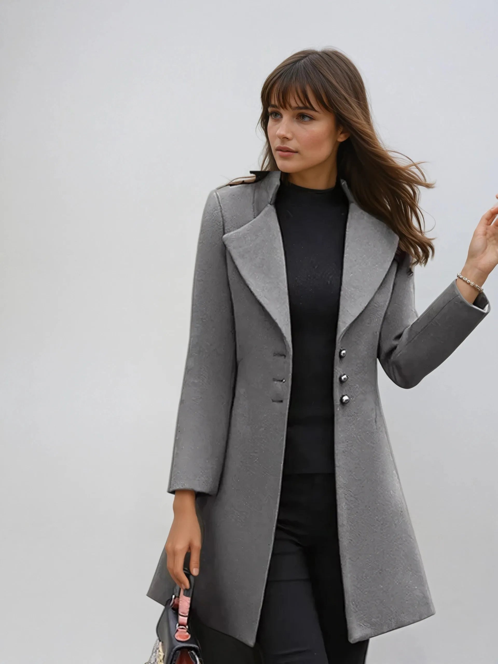 Women's Wool Blend Long Winter Coat