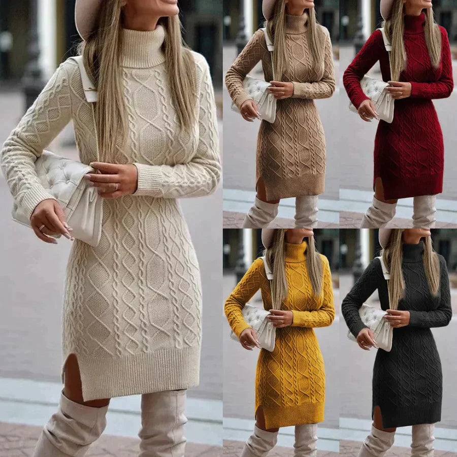 Women's Wool Jumper Dress Winter