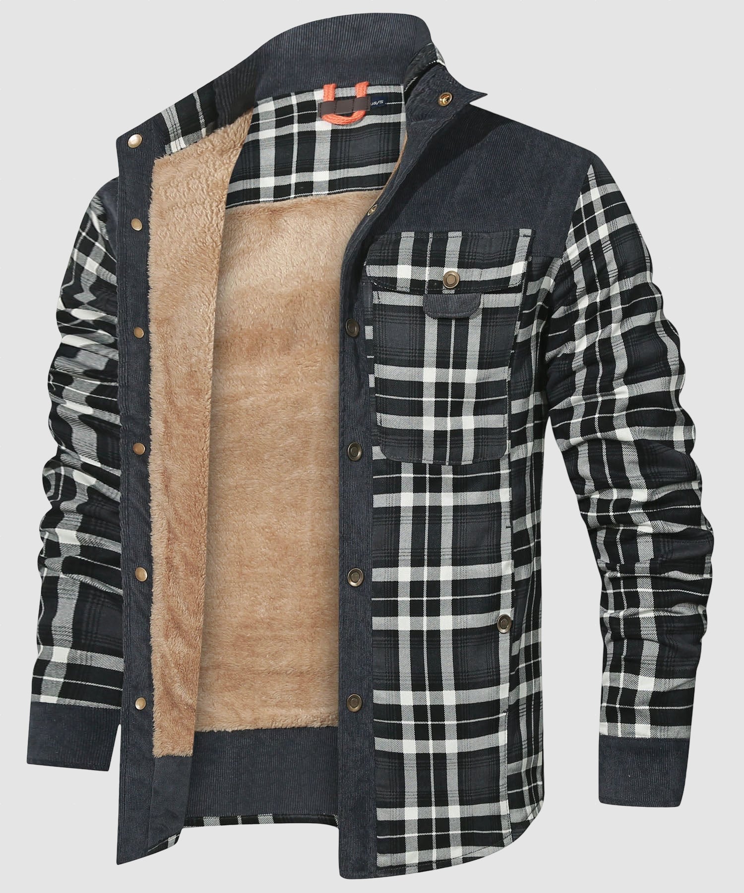 Men’s Fleece Lined Shirt Jacket for Winter