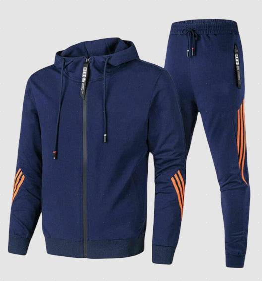 Men's Cotton Blend Tracksuit Set for Winter