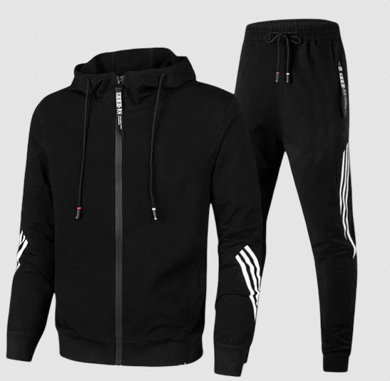 Men's Cotton Blend Tracksuit Set for Winter