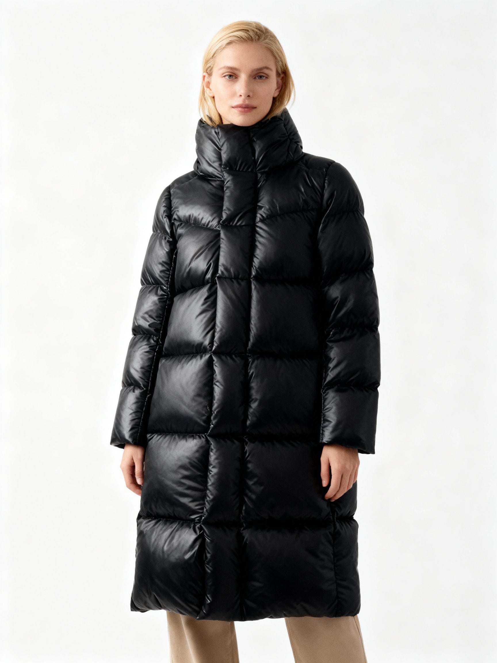 Women’s Long Down Puffer Coat for Winter
