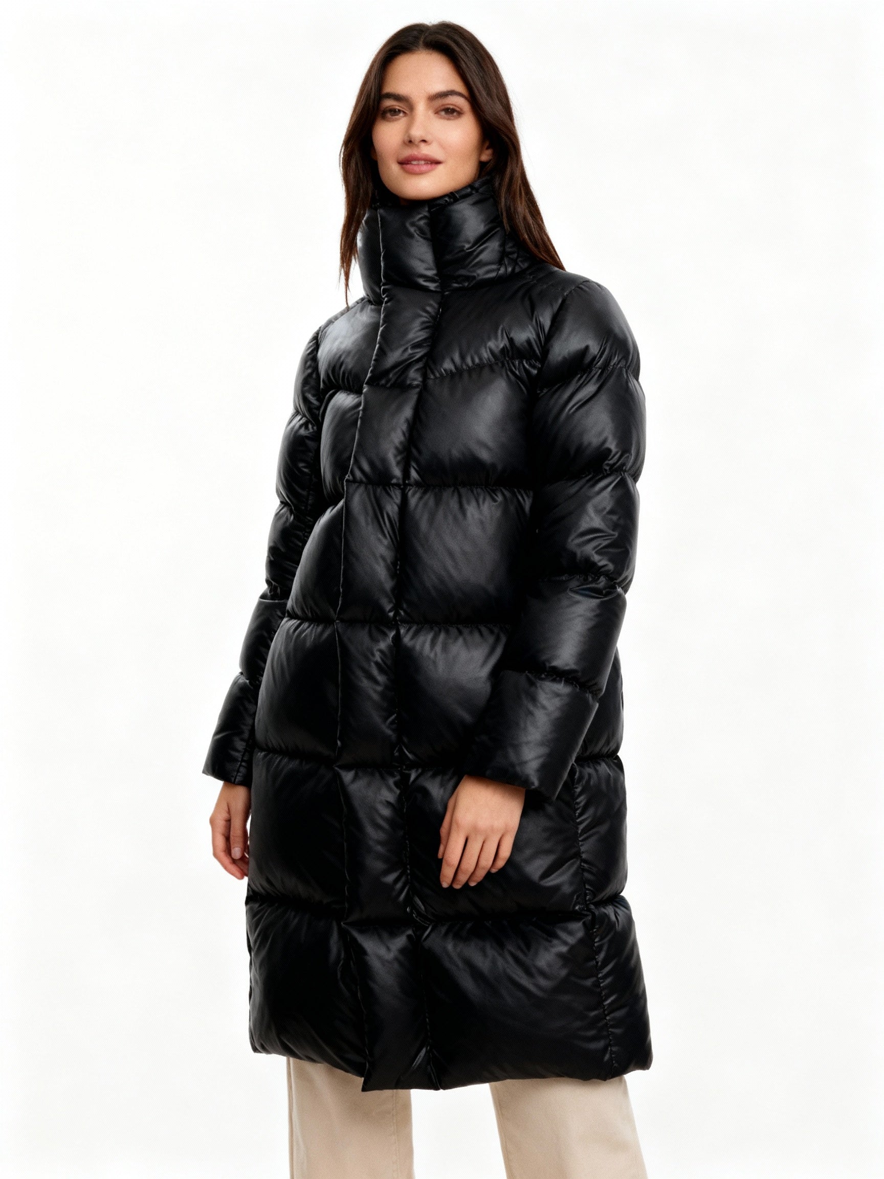 Women’s Long Down Puffer Coat for Winter