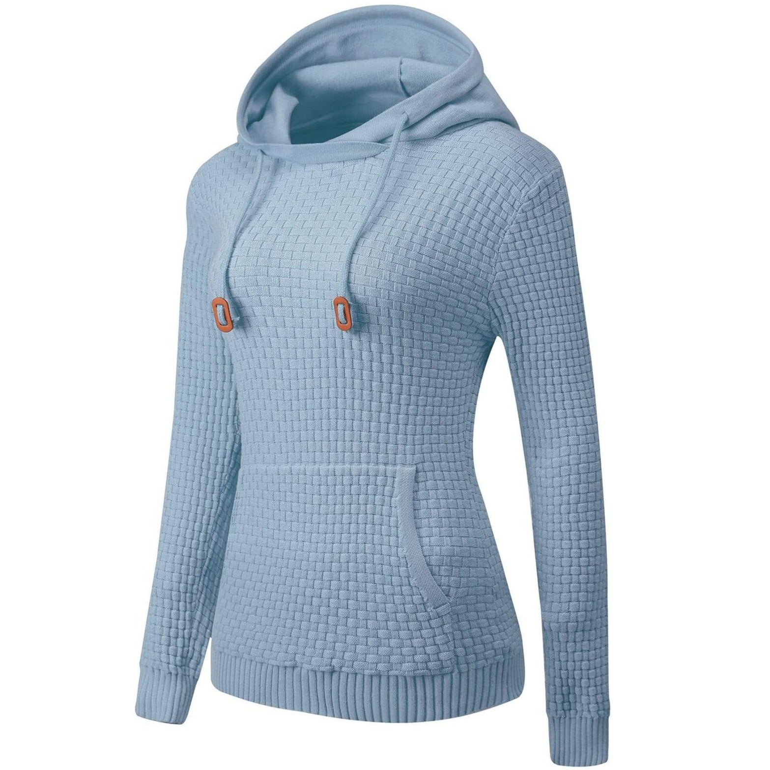 Women’s Knitted Hoodie Cotton Blend Warm Winter Jumper