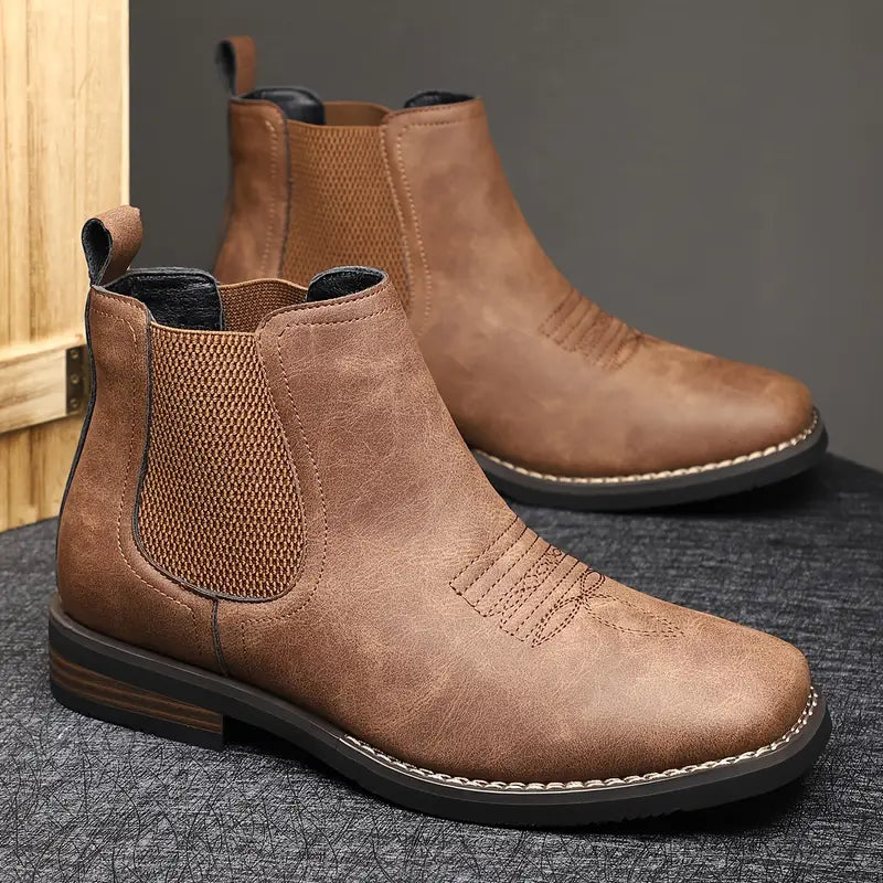 Men’s Leather Chelsea Boots for Winter