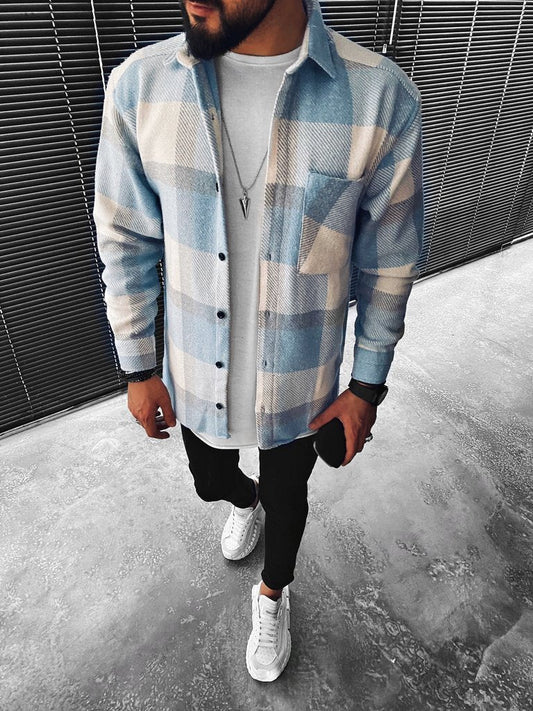 Men's Checkered Jacket 4G8H3M