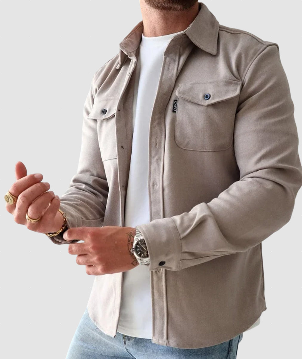 Men’s Cotton Overshirt Jacket for Winter
