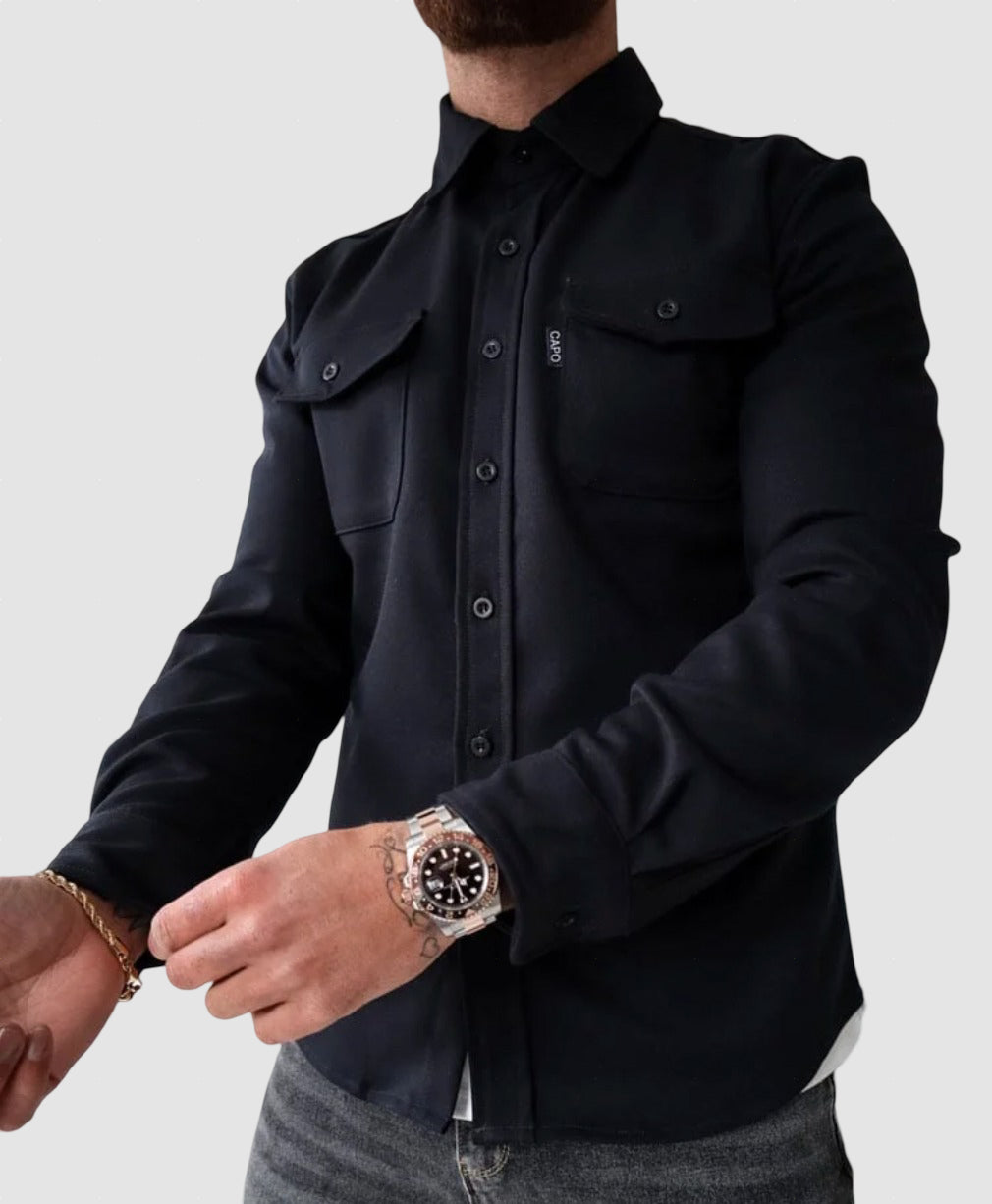 Men’s Cotton Overshirt Jacket for Winter