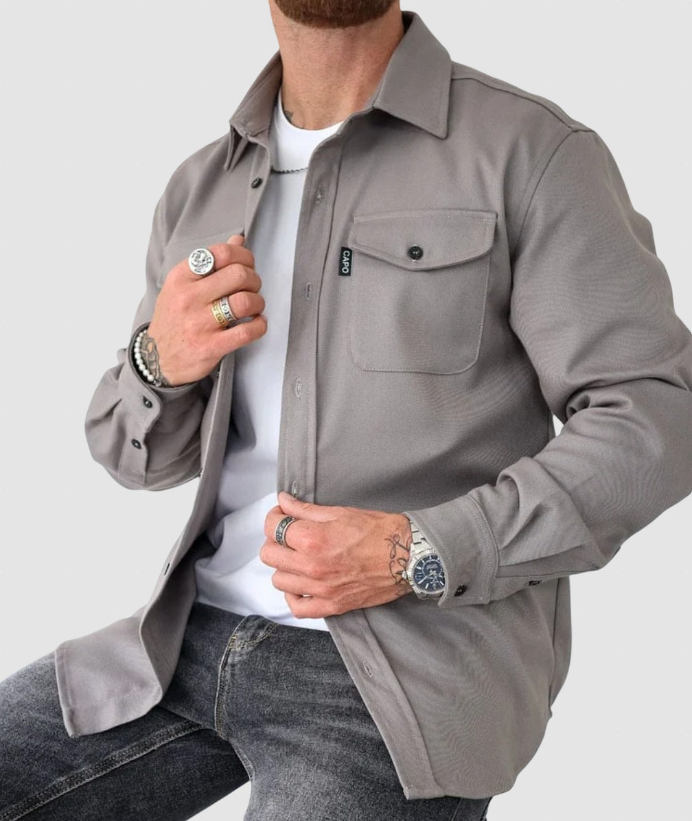 Men’s Cotton Overshirt Jacket for Winter