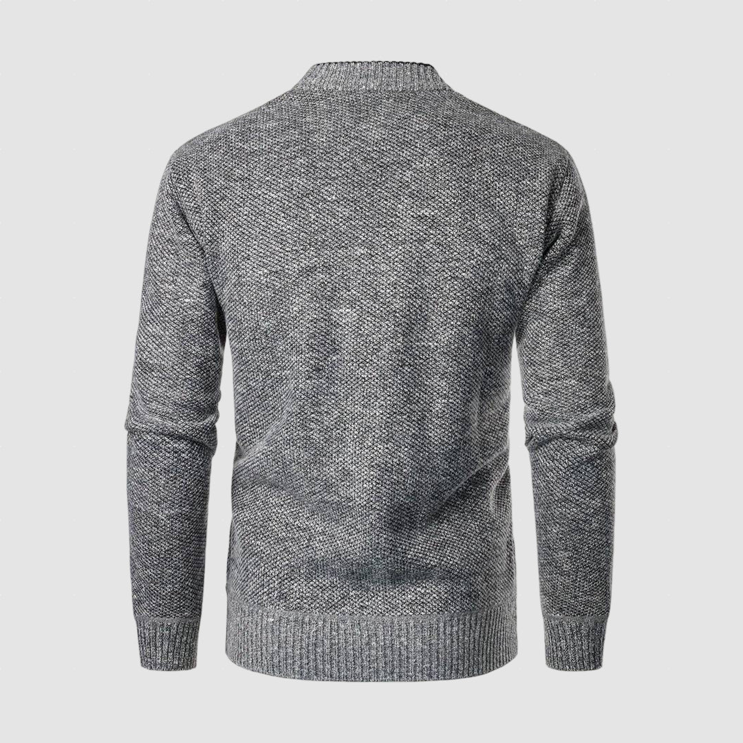 Men’s Fleece-Lined Knit Cardigan | Warm Winter Layer