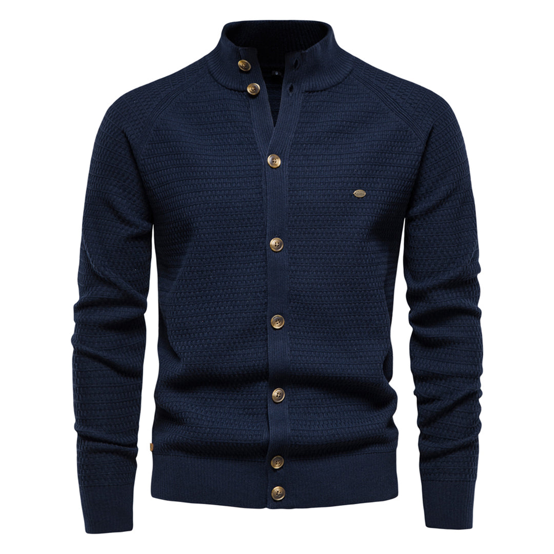 Men’s Merino Wool Buttoned Cardigan for Winter