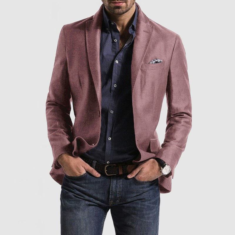 Men’s Wool Blend Blazer Jacket for Winter