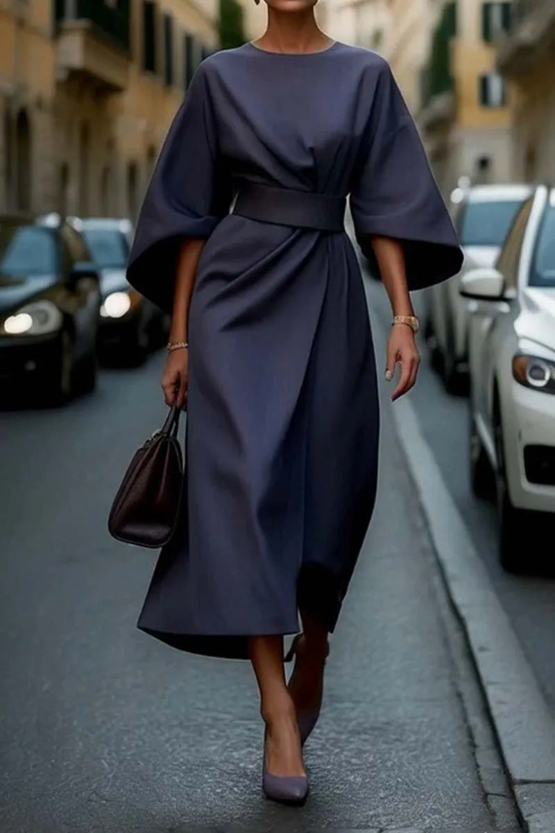 Women’s Elegant Belted Dress | Maxi