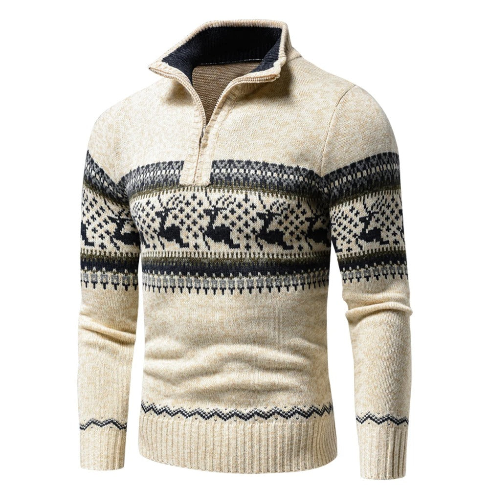 Men's Wool Holiday Knit Sweater 4T6J8M