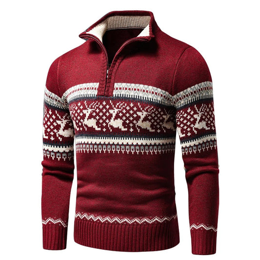 Men's Wool Holiday Knit Sweater 4T6J8M