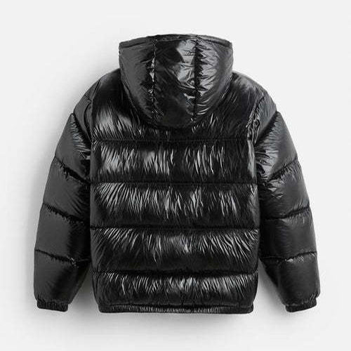 Men’s Hooded Puffer Jacket Insulated for Winter