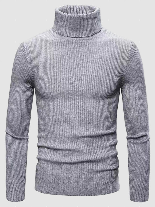 Men’s Merino Wool Turtleneck Sweater for Winter