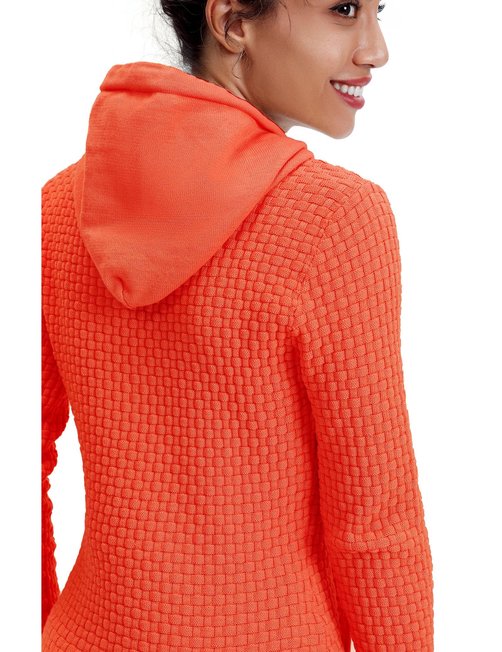 Women’s Knitted Hoodie Cotton Blend Warm Winter Jumper